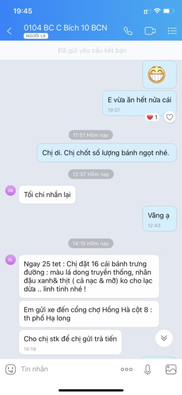 đặt bánh chưng tết đỗ thị