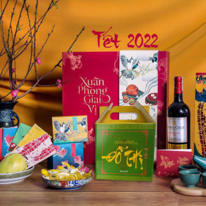hộp quà tặng bánh chưng tết